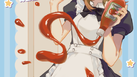 [お絵描きメイド喫茶萌え萌絵∼愛情たっぷり♡ケチャップ控えめオムライス∼]